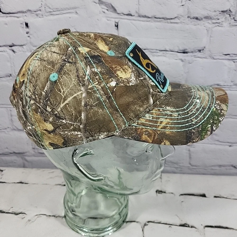 RealTree Hat Womens OSFM Camo‎ Glitter Antler Patch Snapback Outdoor Ball Cap